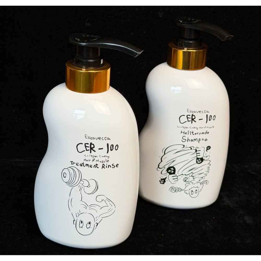 Elizavecca CER-100 Collagen Coating Hair Muscle: Shampoo and Treatment Rinse Set